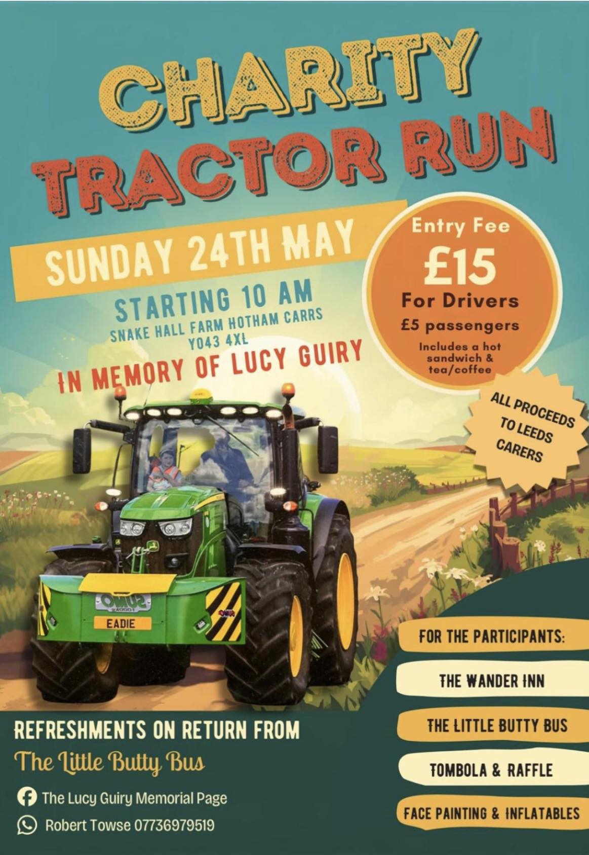 Tractor Run in Memory of Lucy Guiry